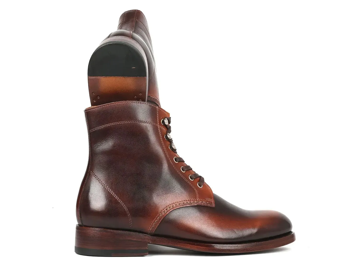 Paul Parkman Chaussures Bottes en cuir brun pour hommes de Paul Parkman