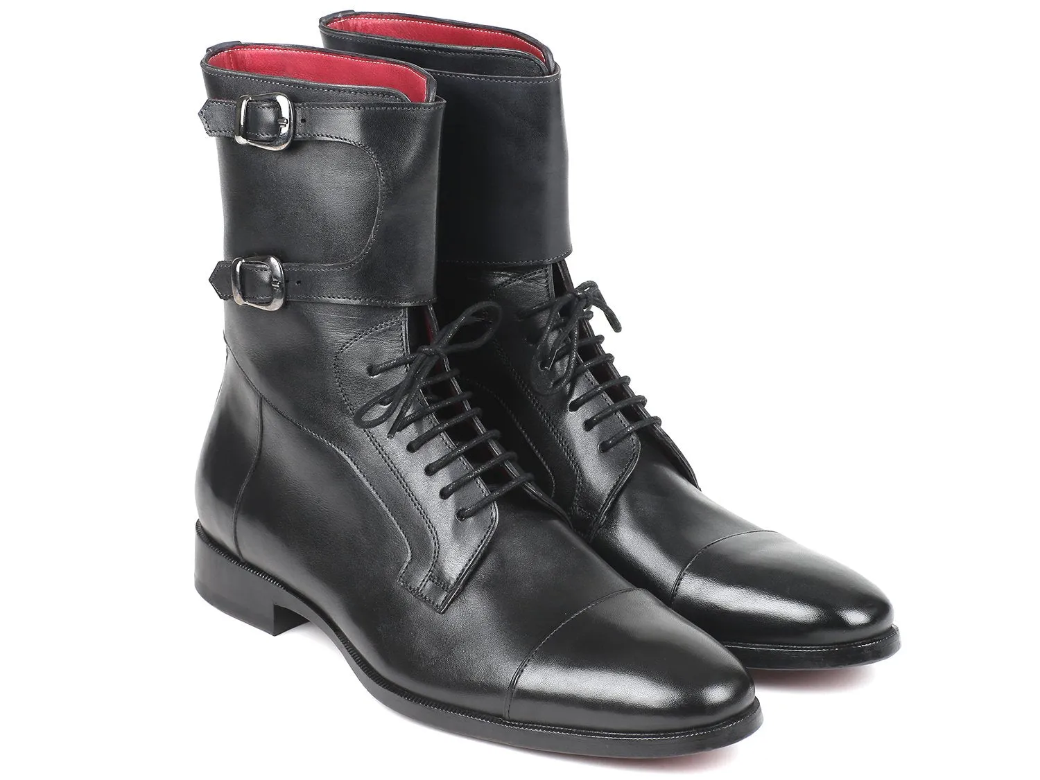 Paul Parkman Chaussures Bottes hautes en veau pour hommes Paul Parkman en noir