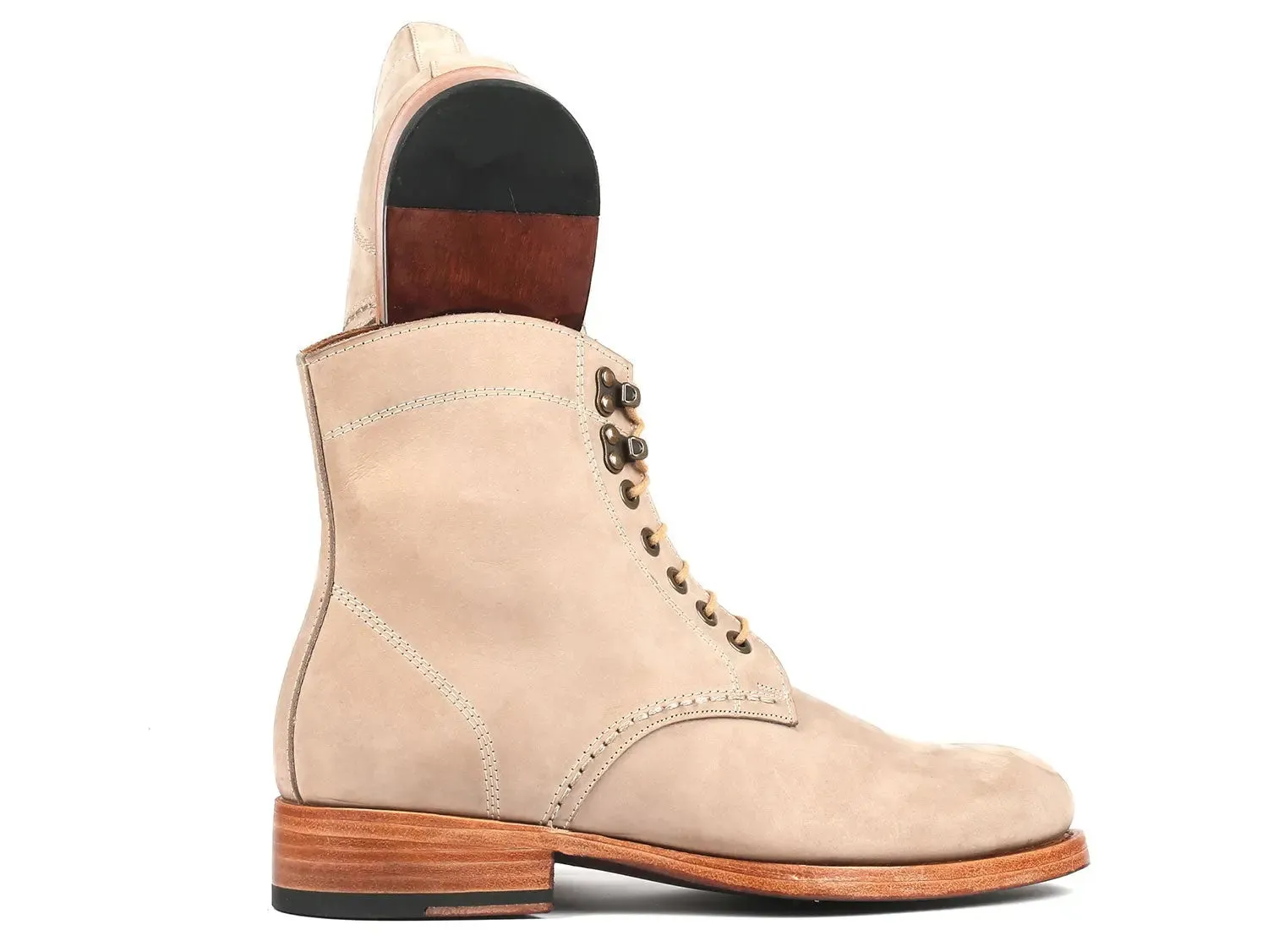 Paul Parkman Chaussures Bottes en cuir nubuck pour hommes Paul Parkman en beige