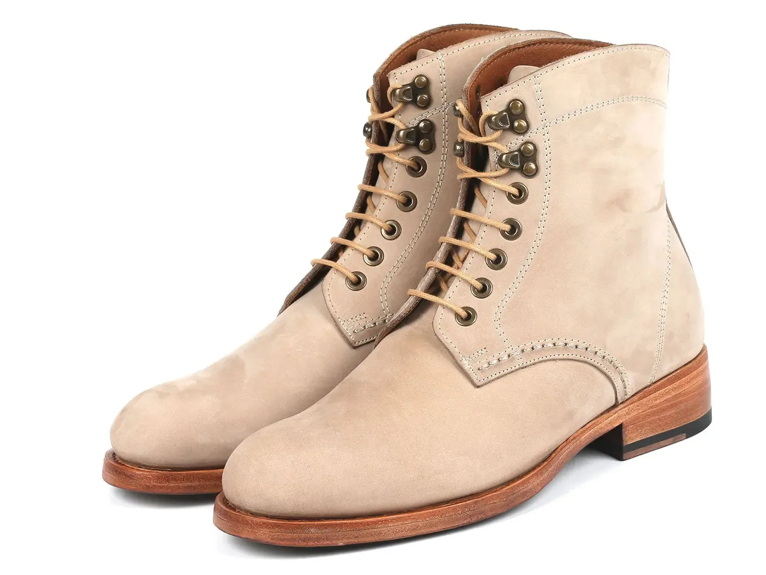 Paul Parkman Chaussures Bottes en cuir nubuck pour hommes Paul Parkman en beige