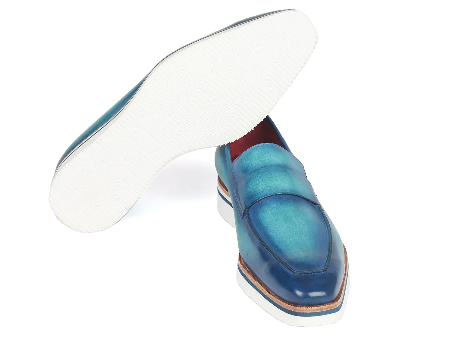 Paul Parkman Chaussures Paul Parkman Mocassins Décontractés Élégants pour Homme en Bleu