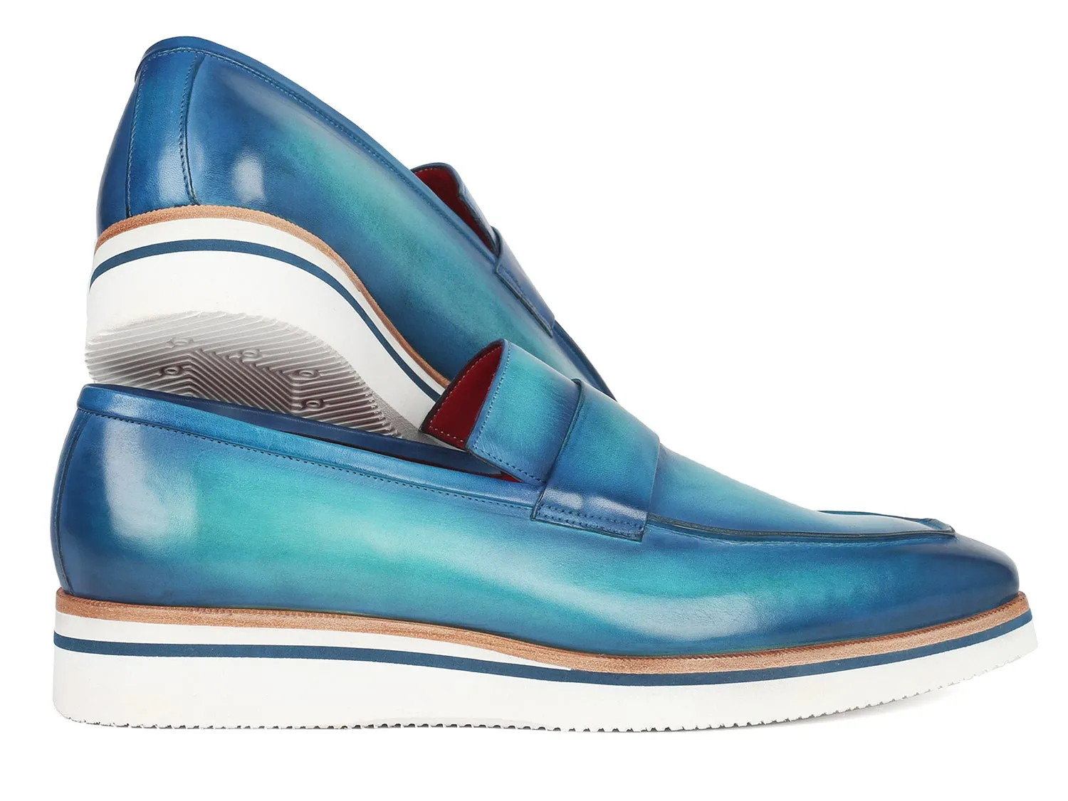 Paul Parkman Chaussures Paul Parkman Mocassins Décontractés Élégants pour Homme en Bleu
