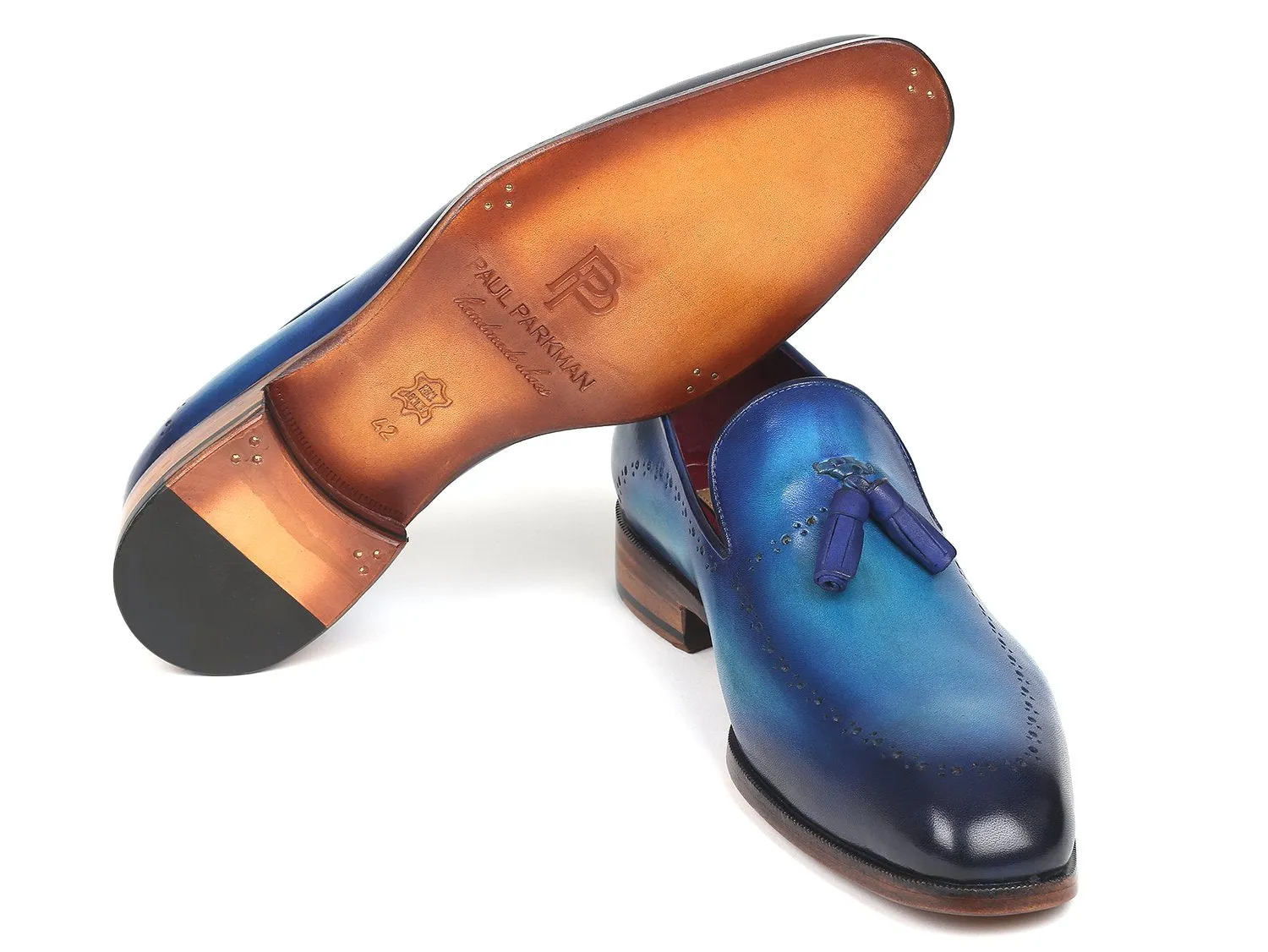 Paul Parkman Chaussures Paul Parkman Mocassins à glands pour hommes en bleu