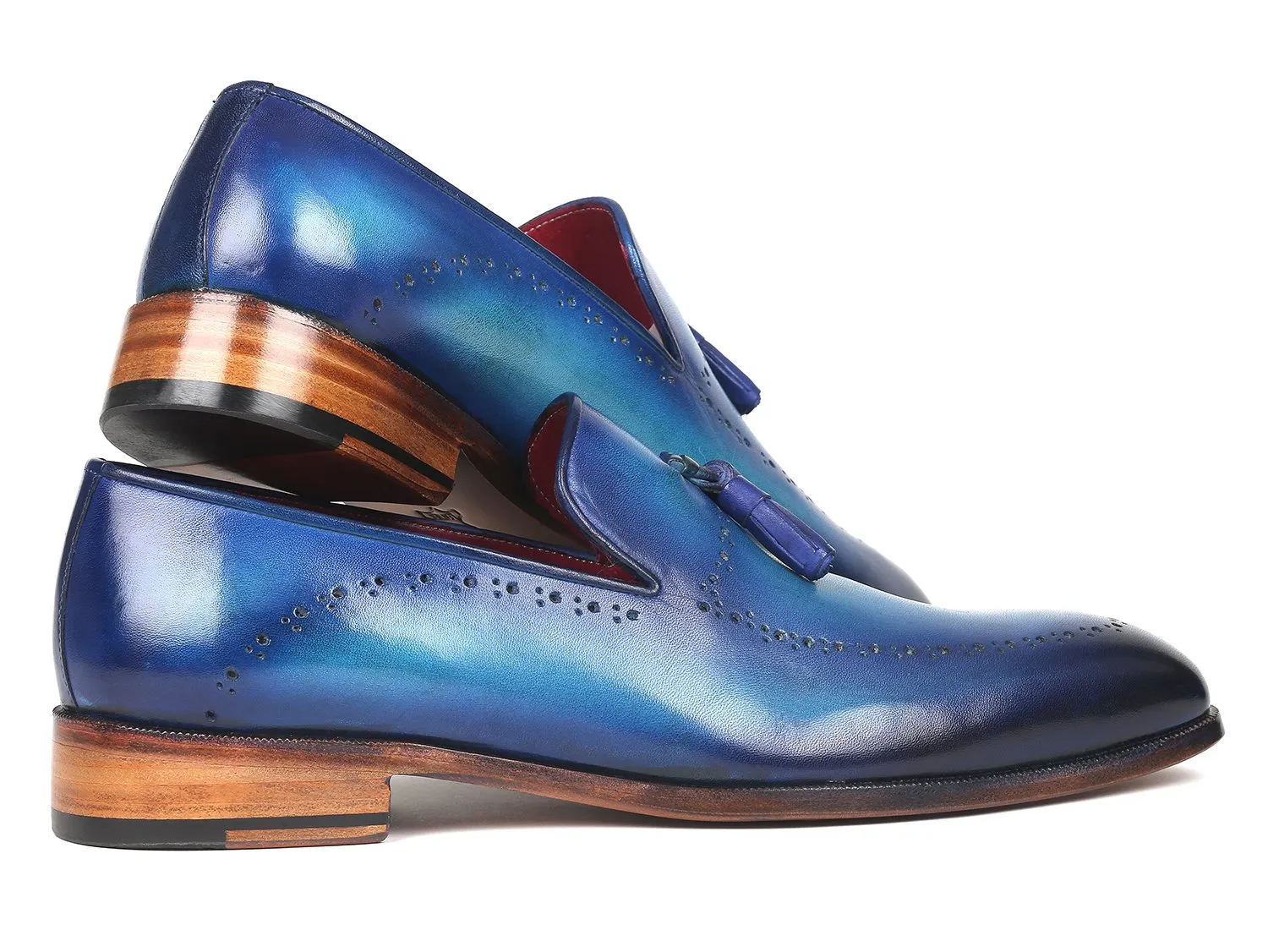 Paul Parkman Chaussures Paul Parkman Mocassins à glands pour hommes en bleu