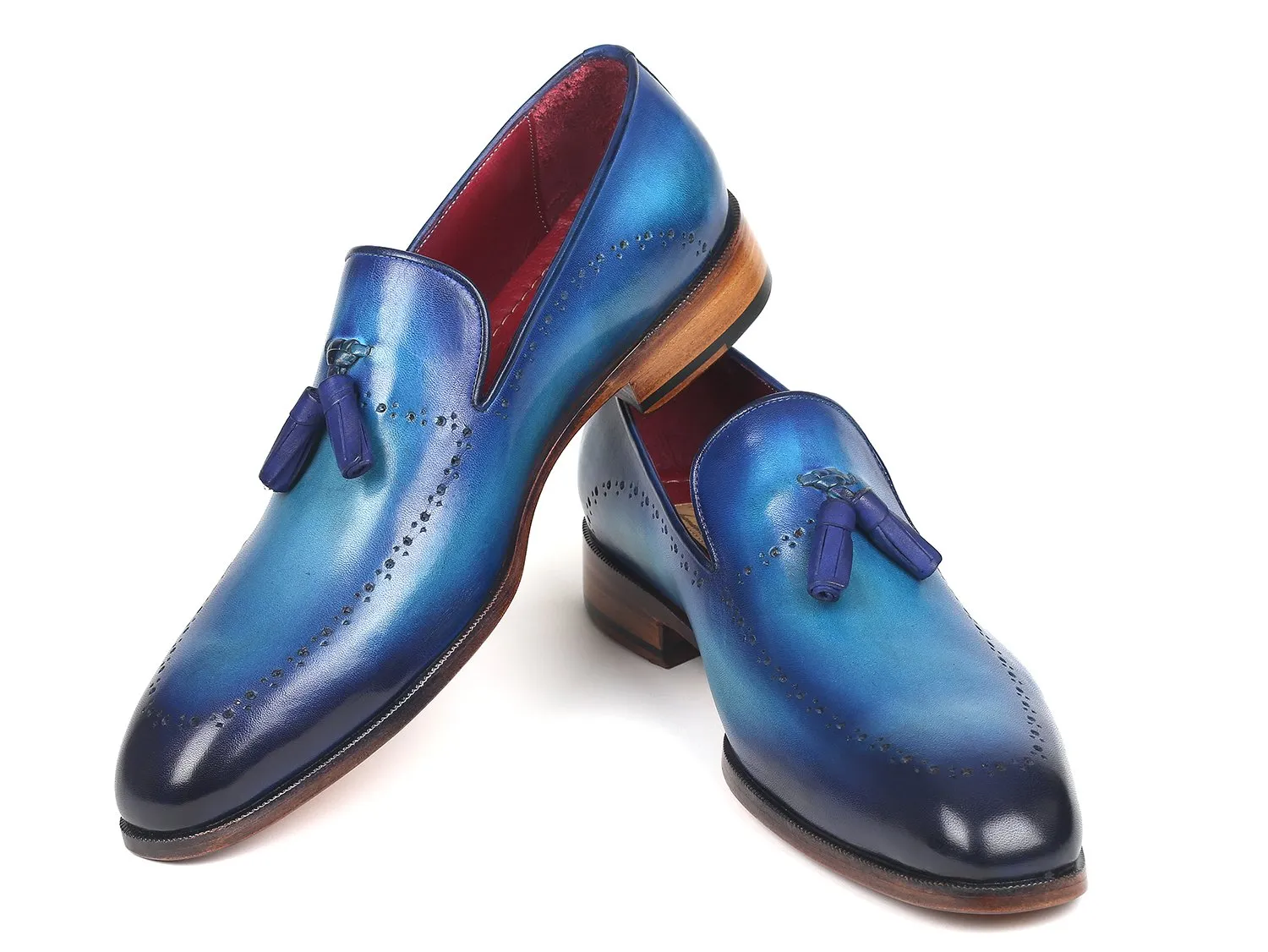 Paul Parkman Chaussures Paul Parkman Mocassins à glands pour hommes en bleu