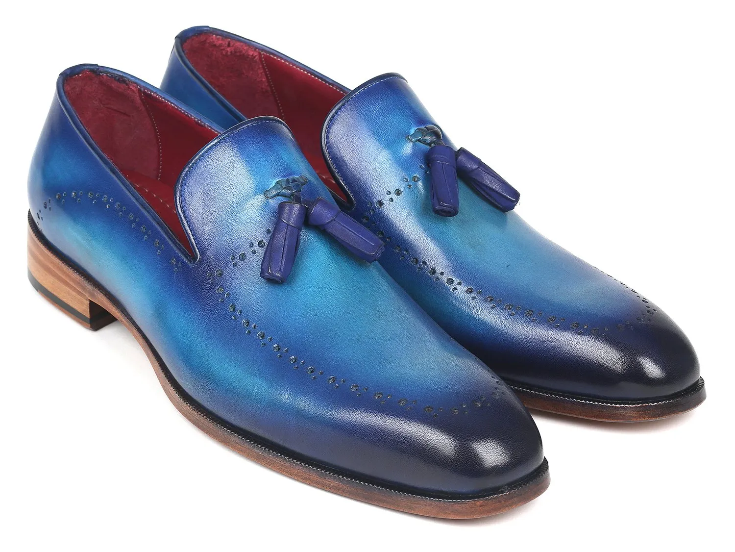 Paul Parkman Chaussures Paul Parkman Mocassins à glands pour hommes en bleu