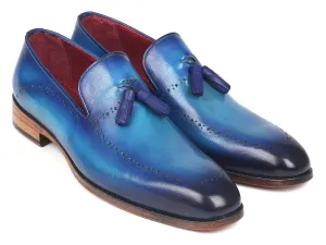 Paul Parkman Shoes Paul Parkman Men's Tassel Loafers in Blue
