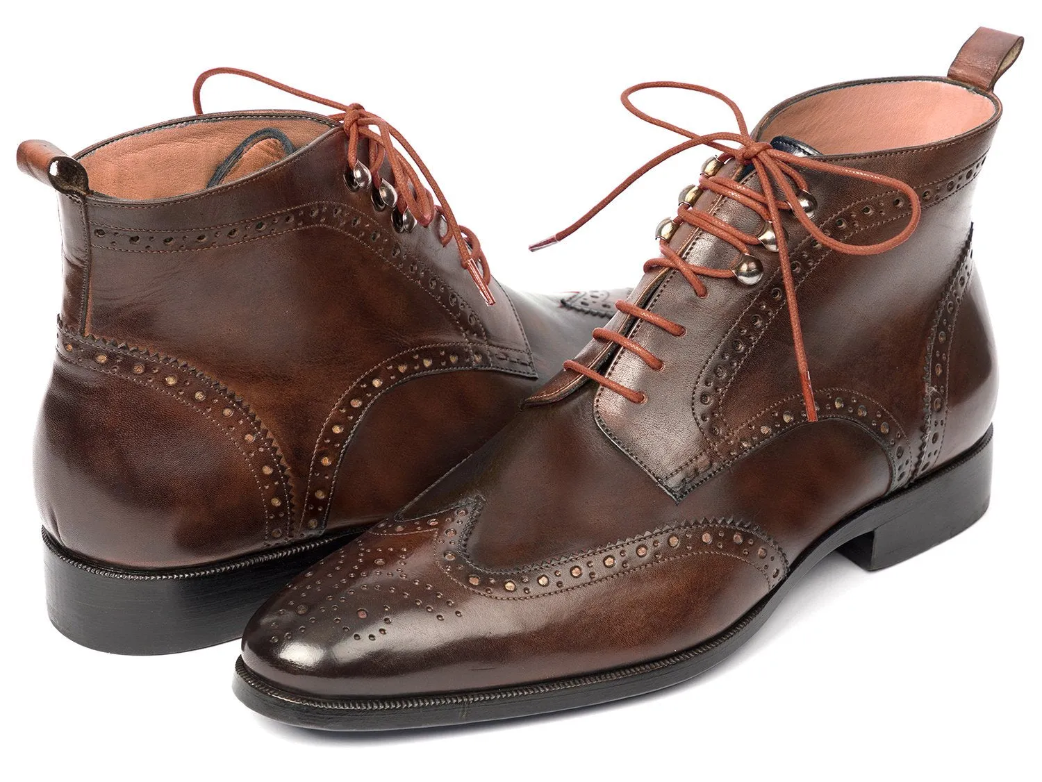 Paul Parkman Chaussures Bottines à Bout Rond Paul Parkman pour Homme en Marron