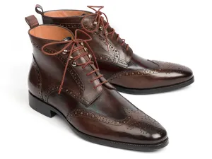 Paul Parkman Shoes Paul Parkman Men's Wingtip Ankle Boots in Brown