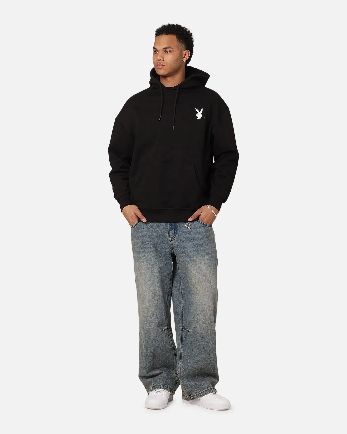 Playboy Solo RHD Icon Hoodie Noir