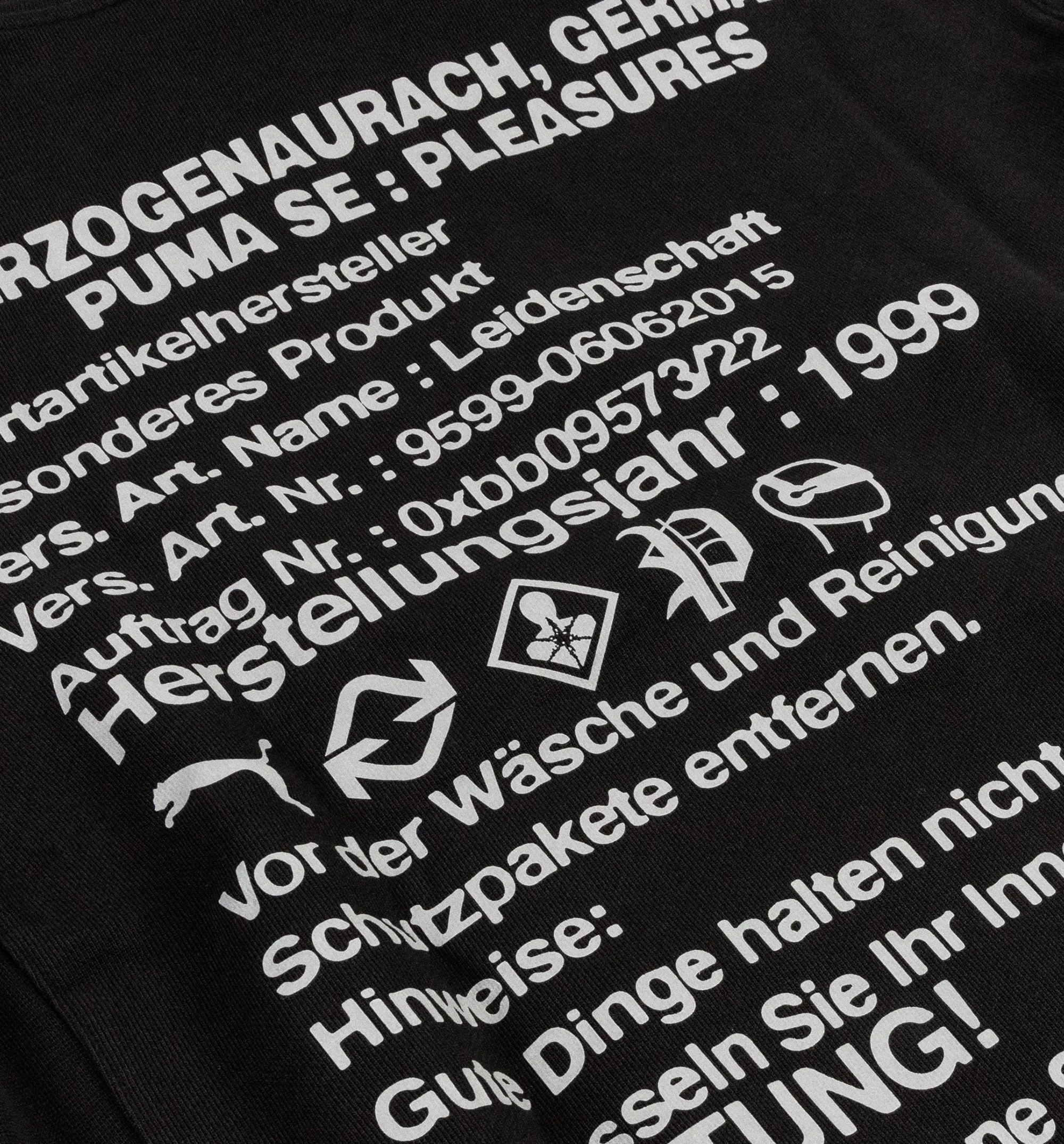 Pull à capuche homme Pleasures - Noir