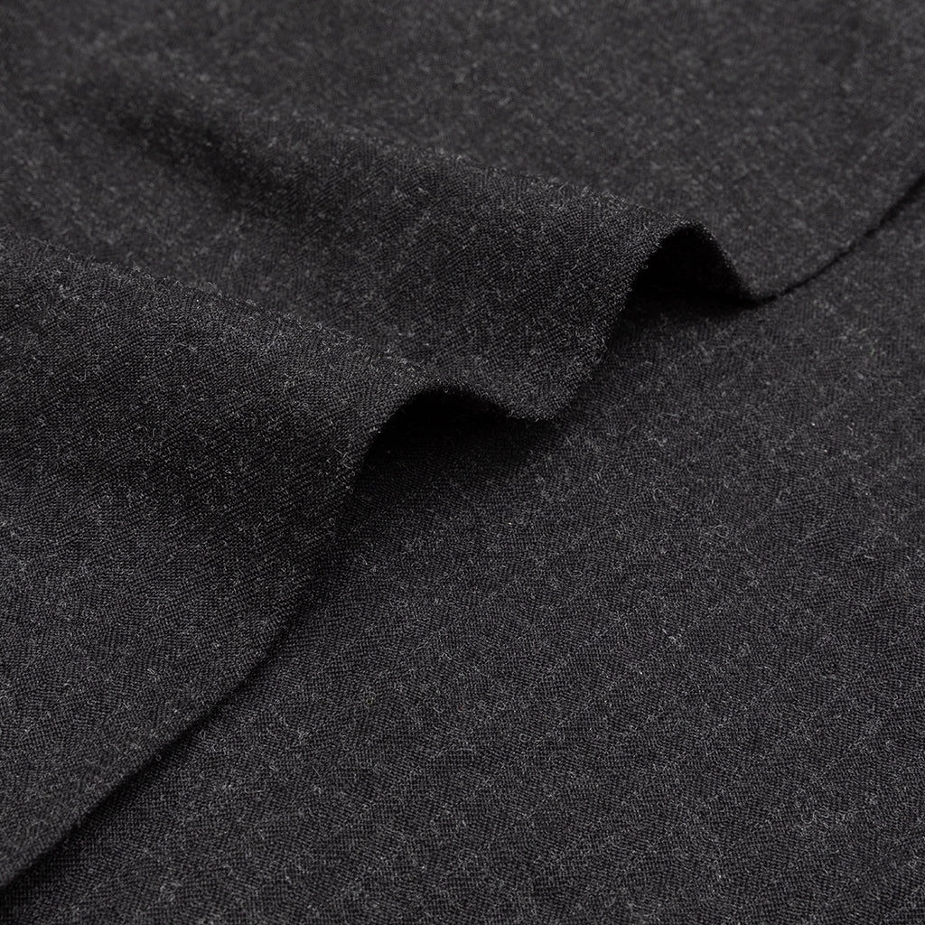 POLYESTER WOOL HERRINGBONE MAC COAT