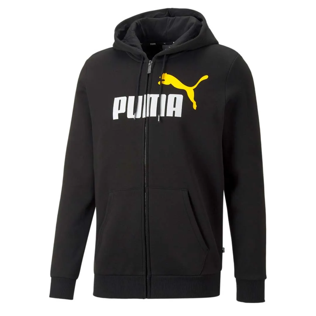 Puma - Sweat à capuche essentiel pour homme bicolore à fermeture éclair (586760 54)