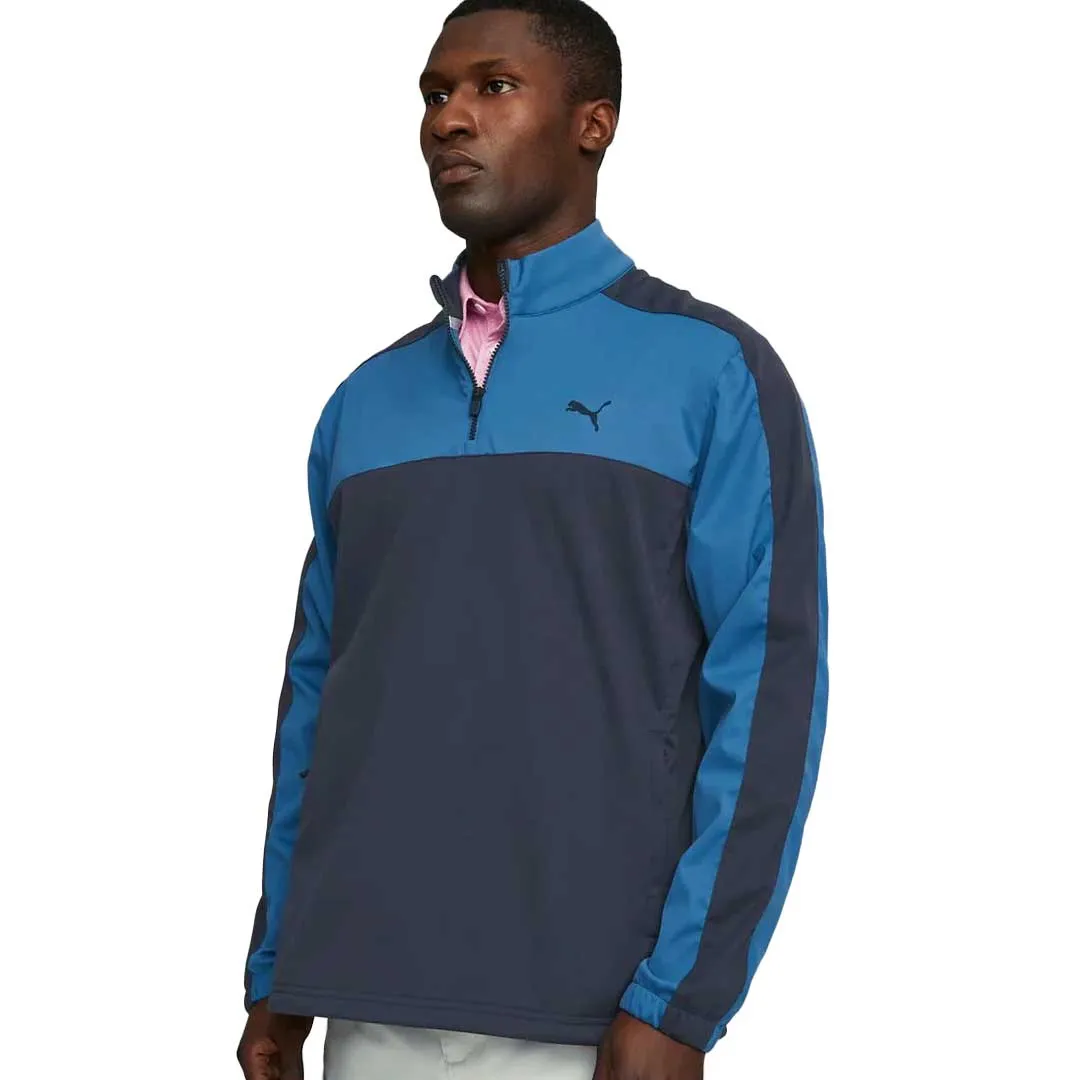 Puma - Pull-over à col quart zip Momentum tissé pour homme (537468 03)