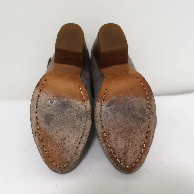 Bottes cheville Rag & Bone Harrow en daim gris et cuir marron taille 35