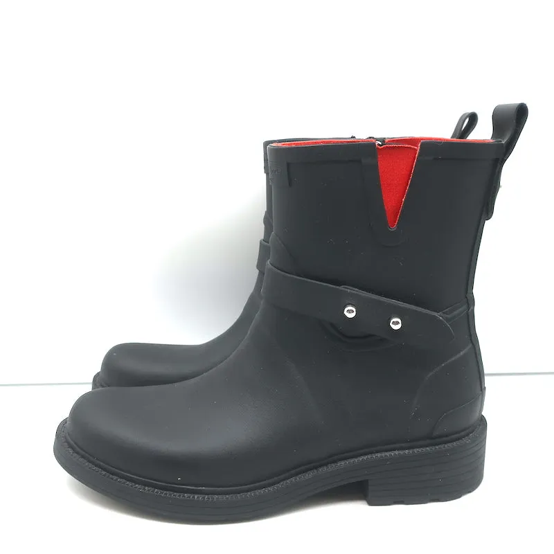 Bottes de pluie moto Rag & Bone en caoutchouc noir taille 36