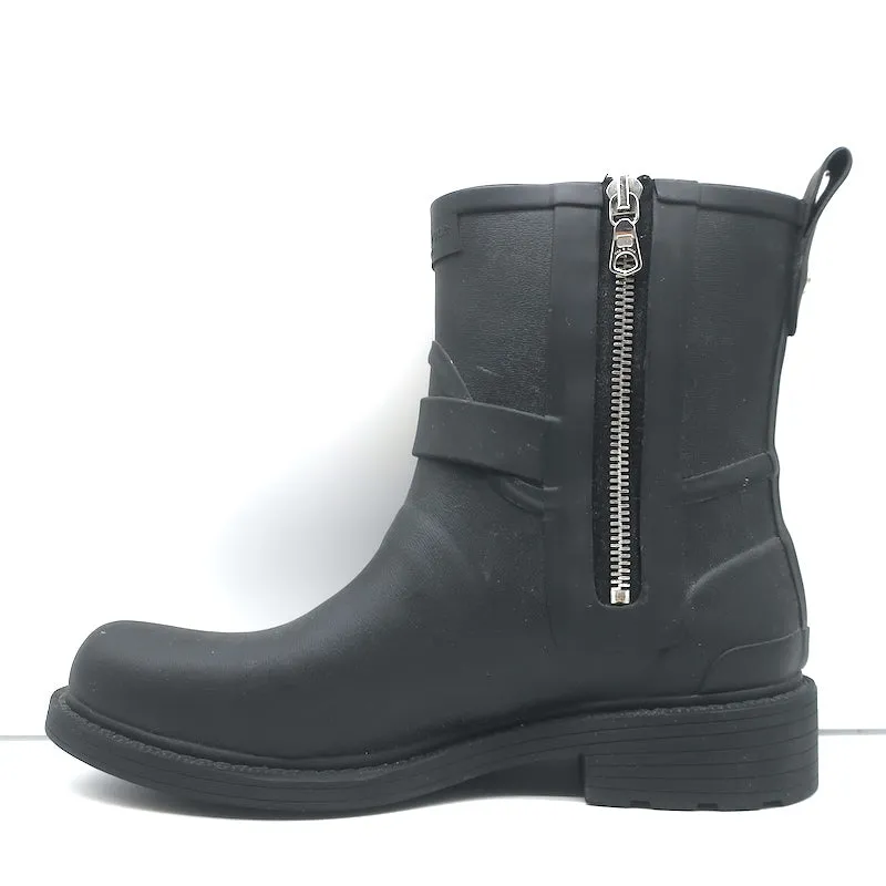 Bottes de pluie moto Rag & Bone en caoutchouc noir taille 36