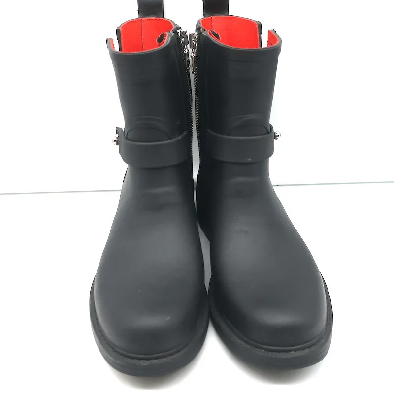 Bottes de pluie moto Rag & Bone en caoutchouc noir taille 36