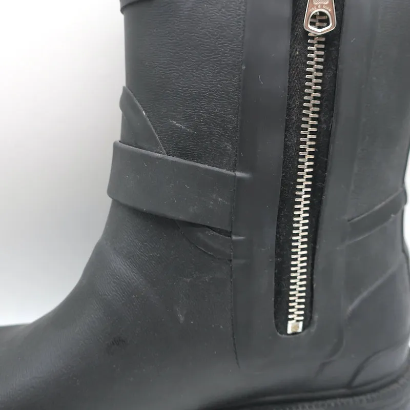 Bottes de pluie moto Rag & Bone en caoutchouc noir taille 36
