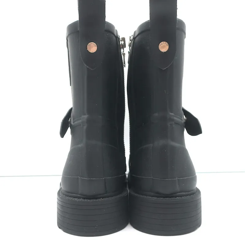 Bottes de pluie moto Rag & Bone en caoutchouc noir taille 36