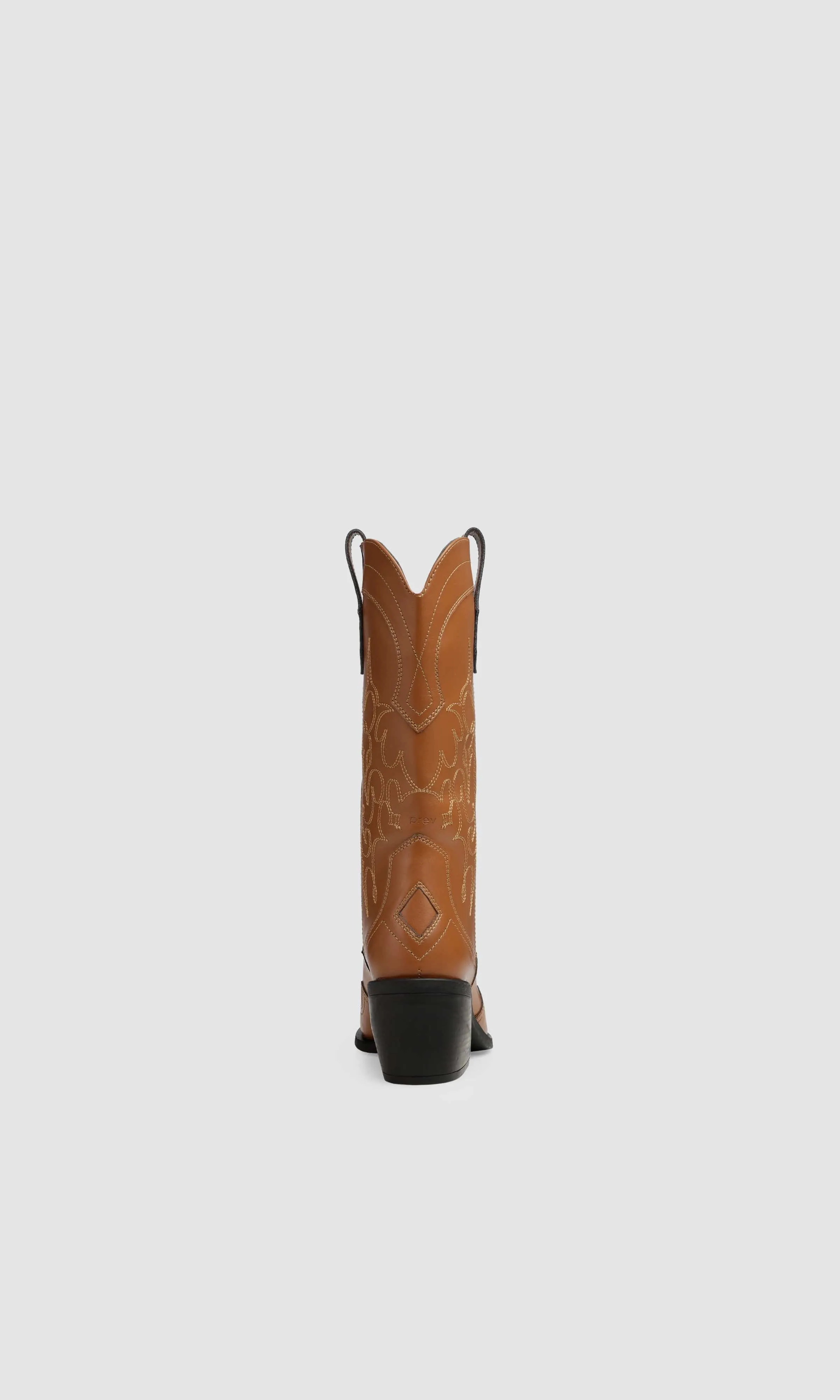 Bottes cowboy en cuir végan Regan II à motif pomme | Gingembre