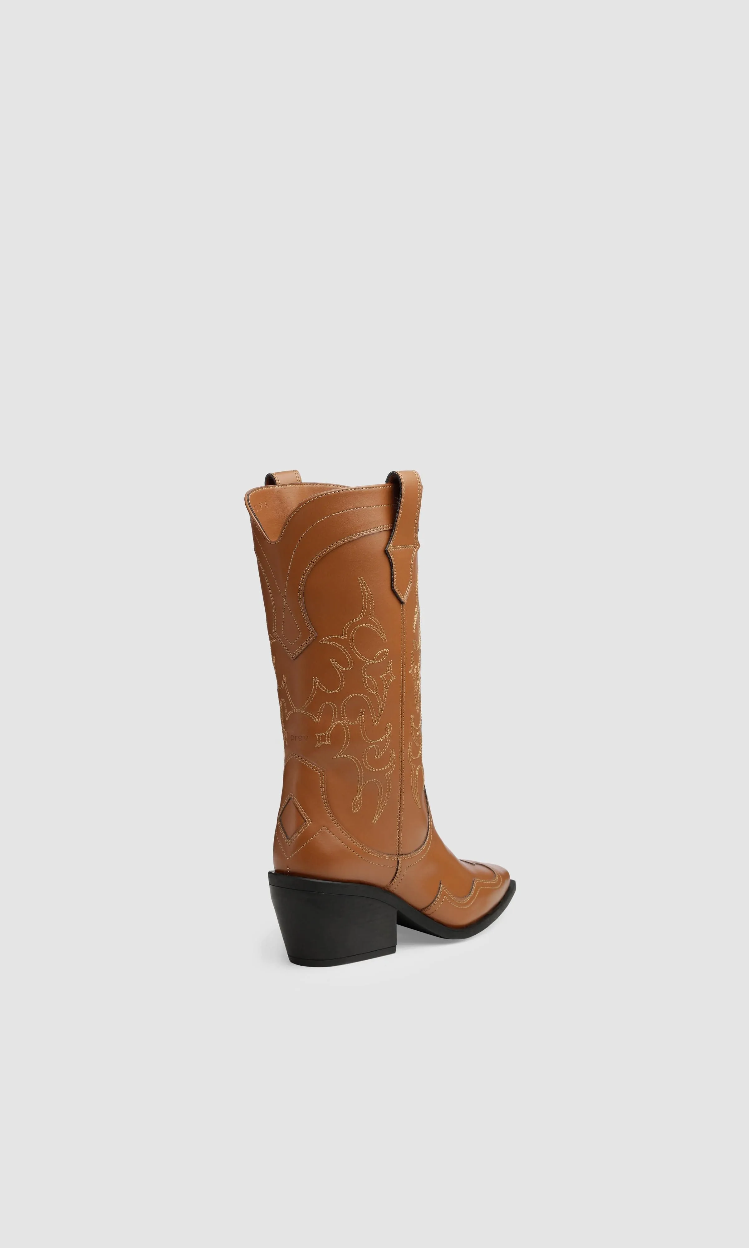 Bottes cowboy en cuir végan Regan II à motif pomme | Gingembre