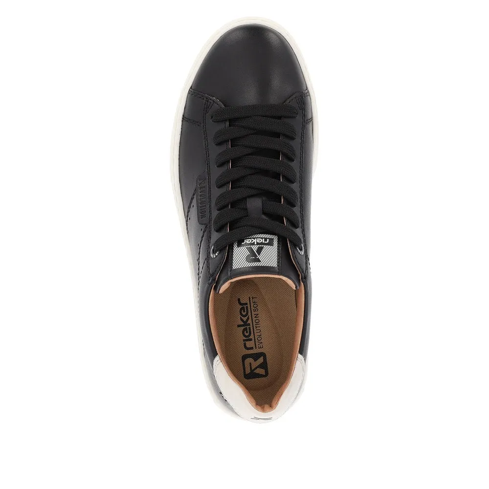 Rieker Shoes U0704-00 Basket à Lacets Noir