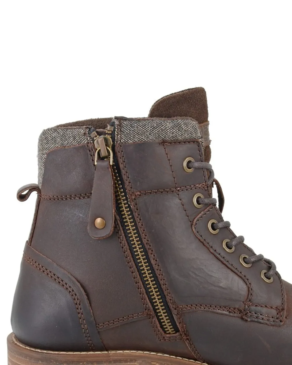 Bottes cheville à zip intérieur 6 œillets pour hommes Roamers Chaussures