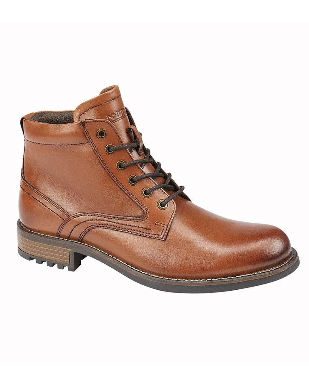 Bottes cheville à lacets marron pour hommes Roamers - Chaussures Roamers