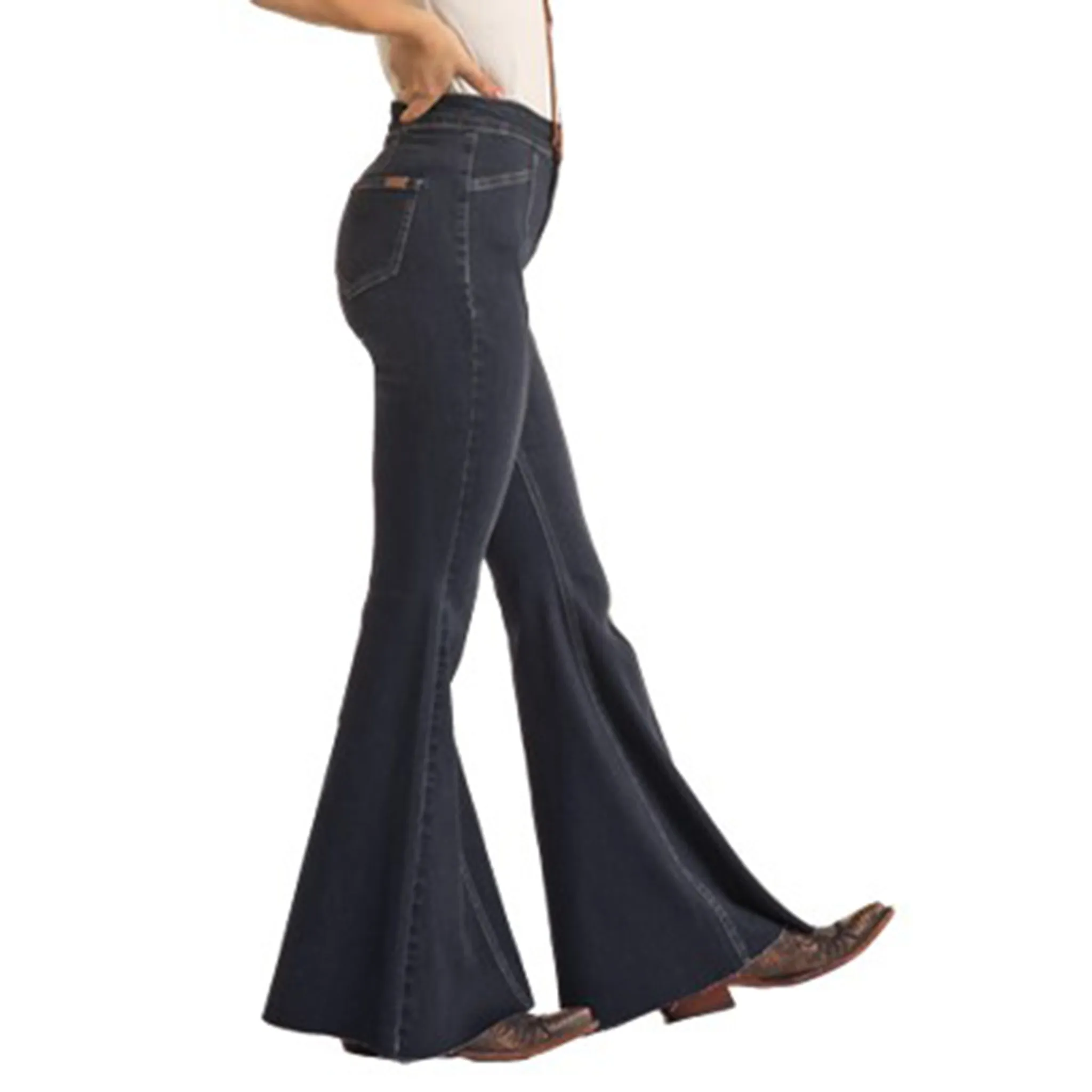 Jeans Bootcut à Couture Avant Rock & Roll Cowgirl