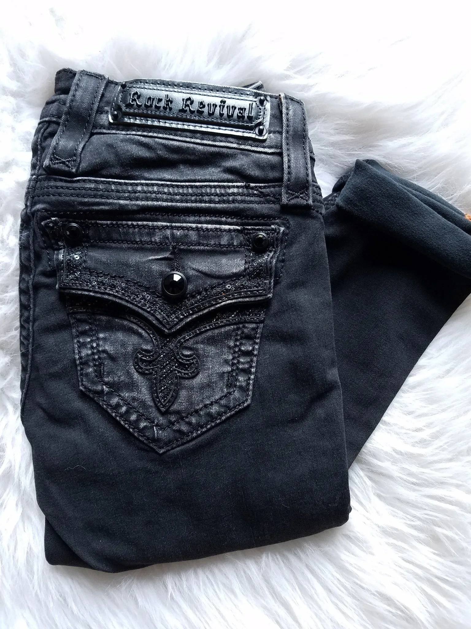 ROCK REVIVAL ENA S21 JEAN SKINNY NOIR