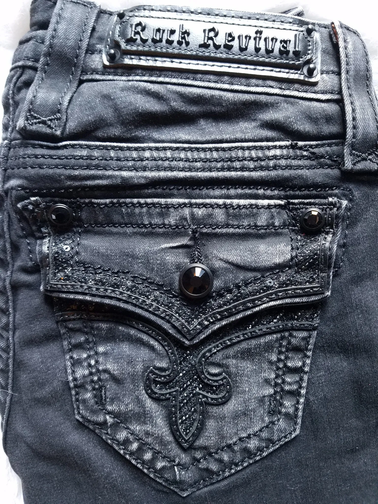 ROCK REVIVAL ENA S21 JEAN SKINNY NOIR