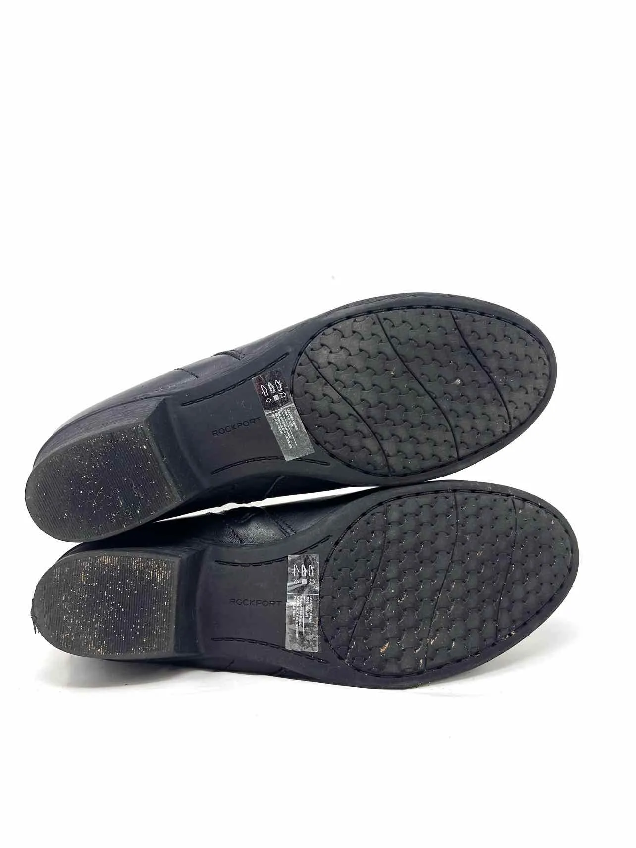 Chaussures Rockport Taille 11 Bottines en Cuir Noir à Découpes
