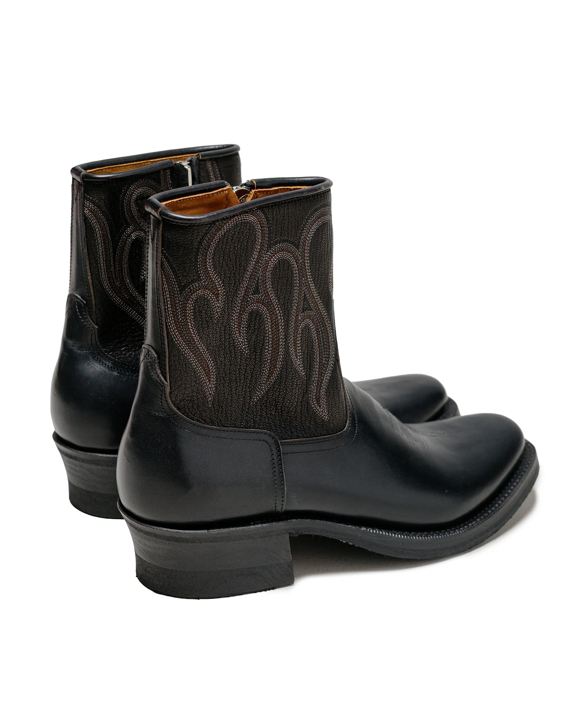 Rolling Dub Trio Loro Zip Noir Flamme Brodée