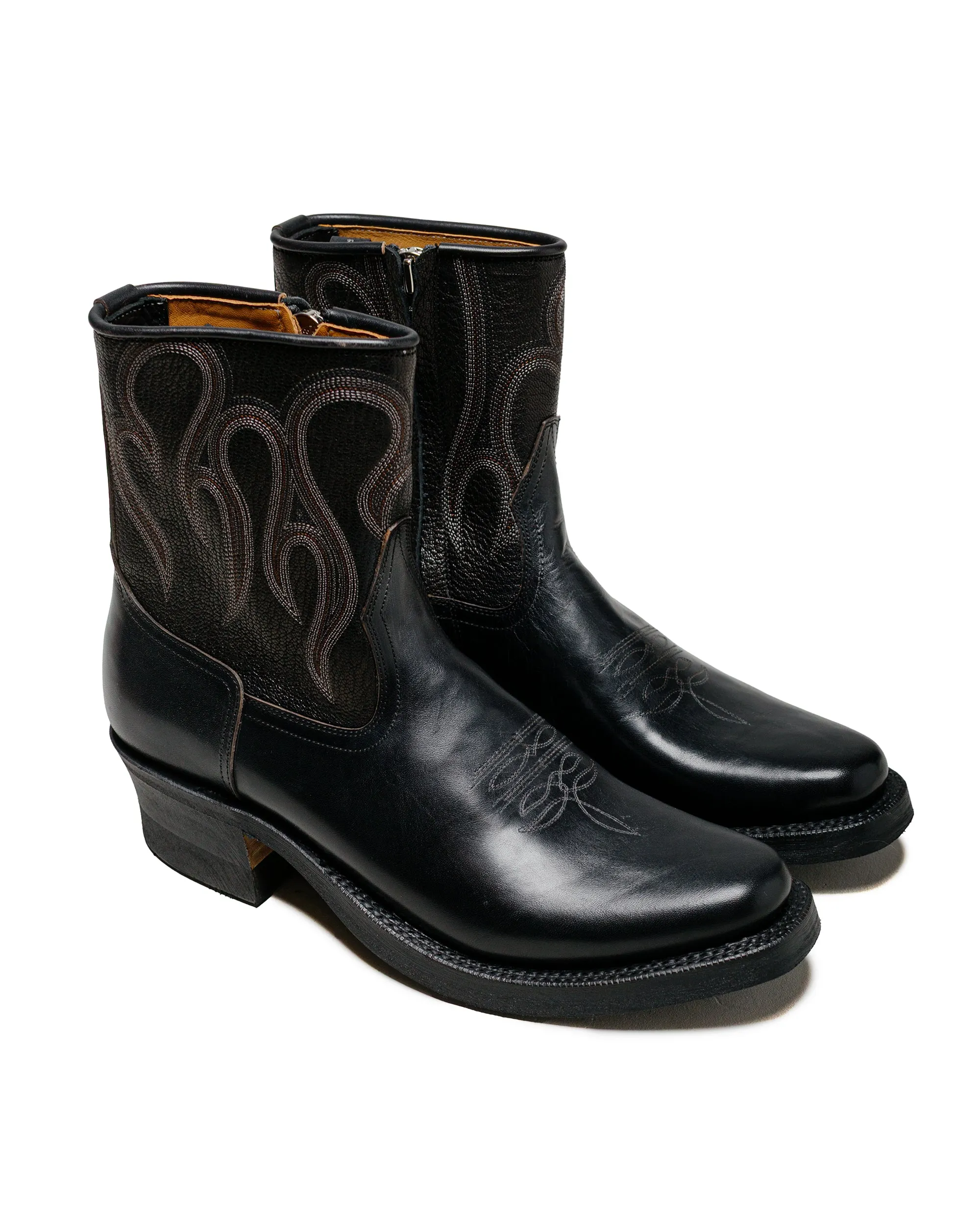 Rolling Dub Trio Loro Zip Noir Flamme Brodée