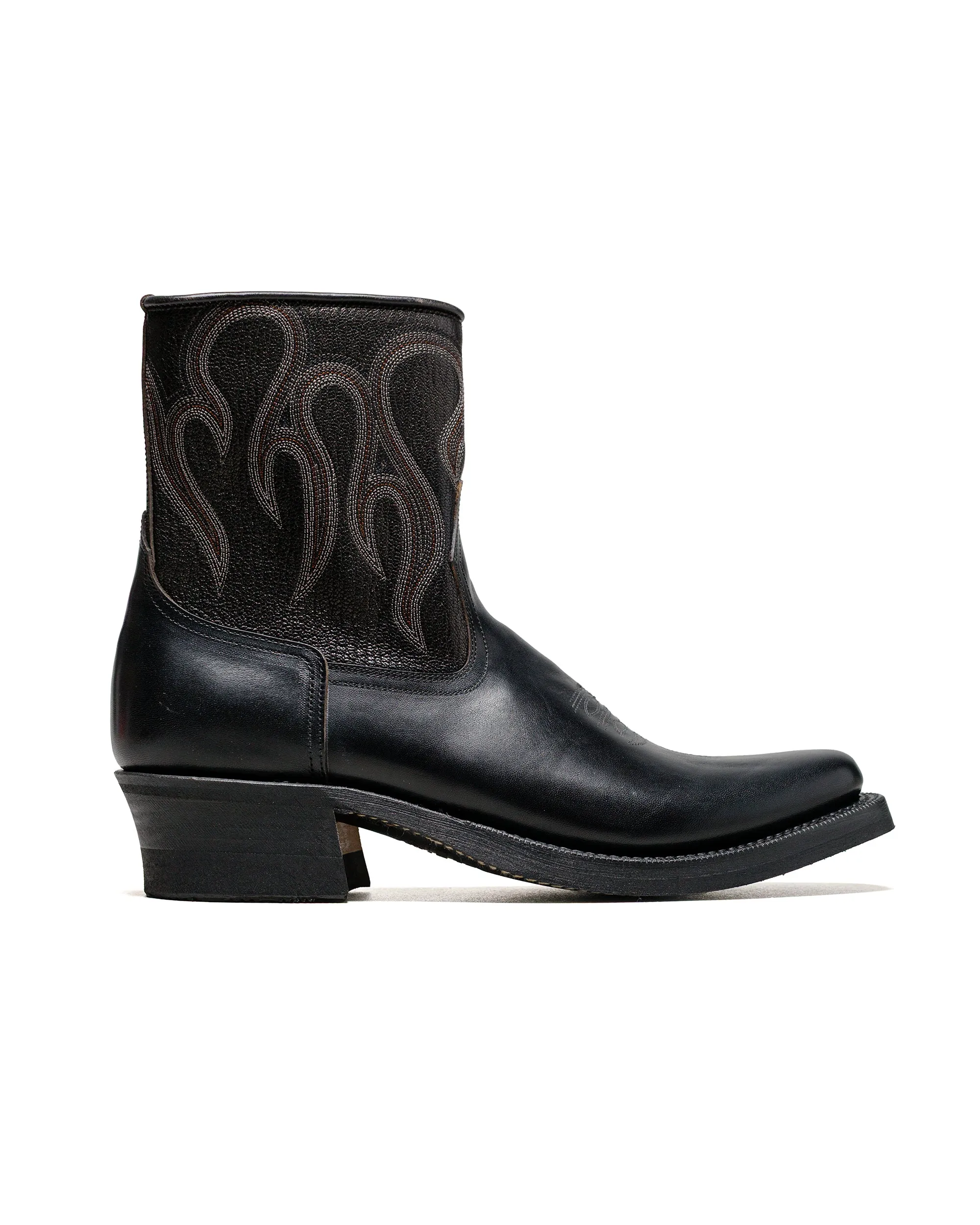 Rolling Dub Trio Loro Zip Noir Flamme Brodée