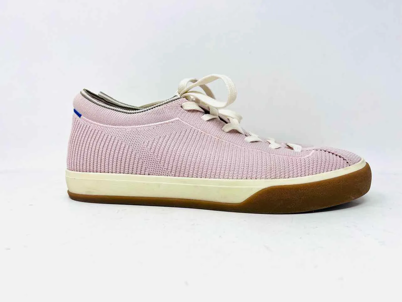 Chaussures de sport tricotées Rothy's taille 8 avec lacets blush/blanc