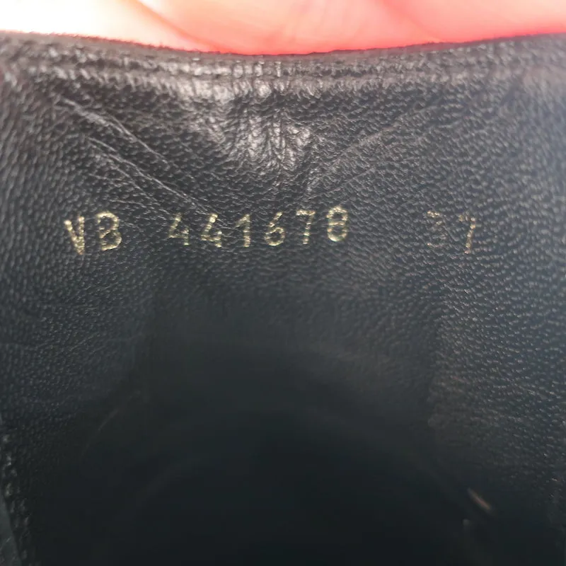 Bottes Chelsea Saint Laurent en daim bordeaux taille 37 à talon moyen