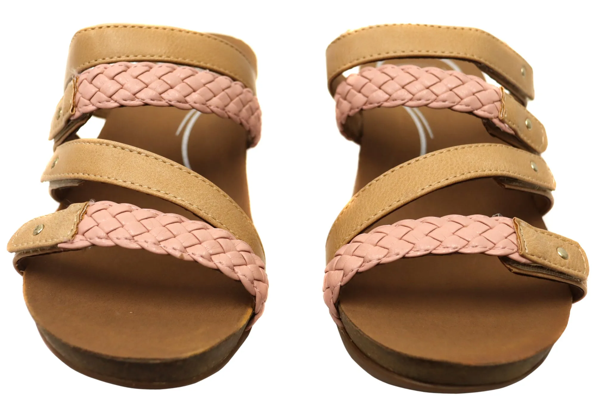 Scholl Orthaheel Jane Sandales à Glissement Femme à Talon Larges et Confortables Chaussures Scholl Orthaheel