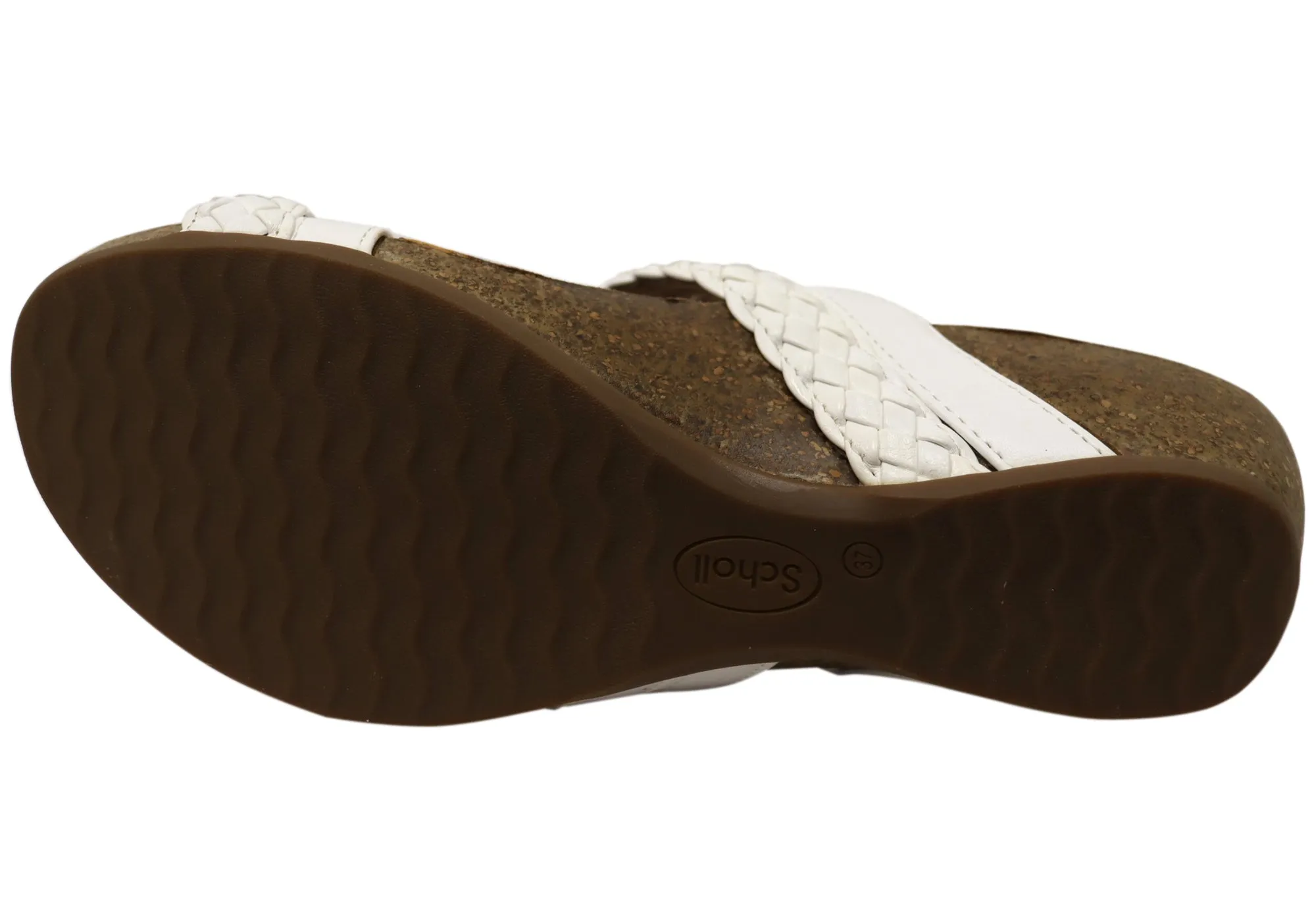 Scholl Orthaheel Jane Sandales à Glissement Femme à Talon Larges et Confortables Chaussures Scholl Orthaheel