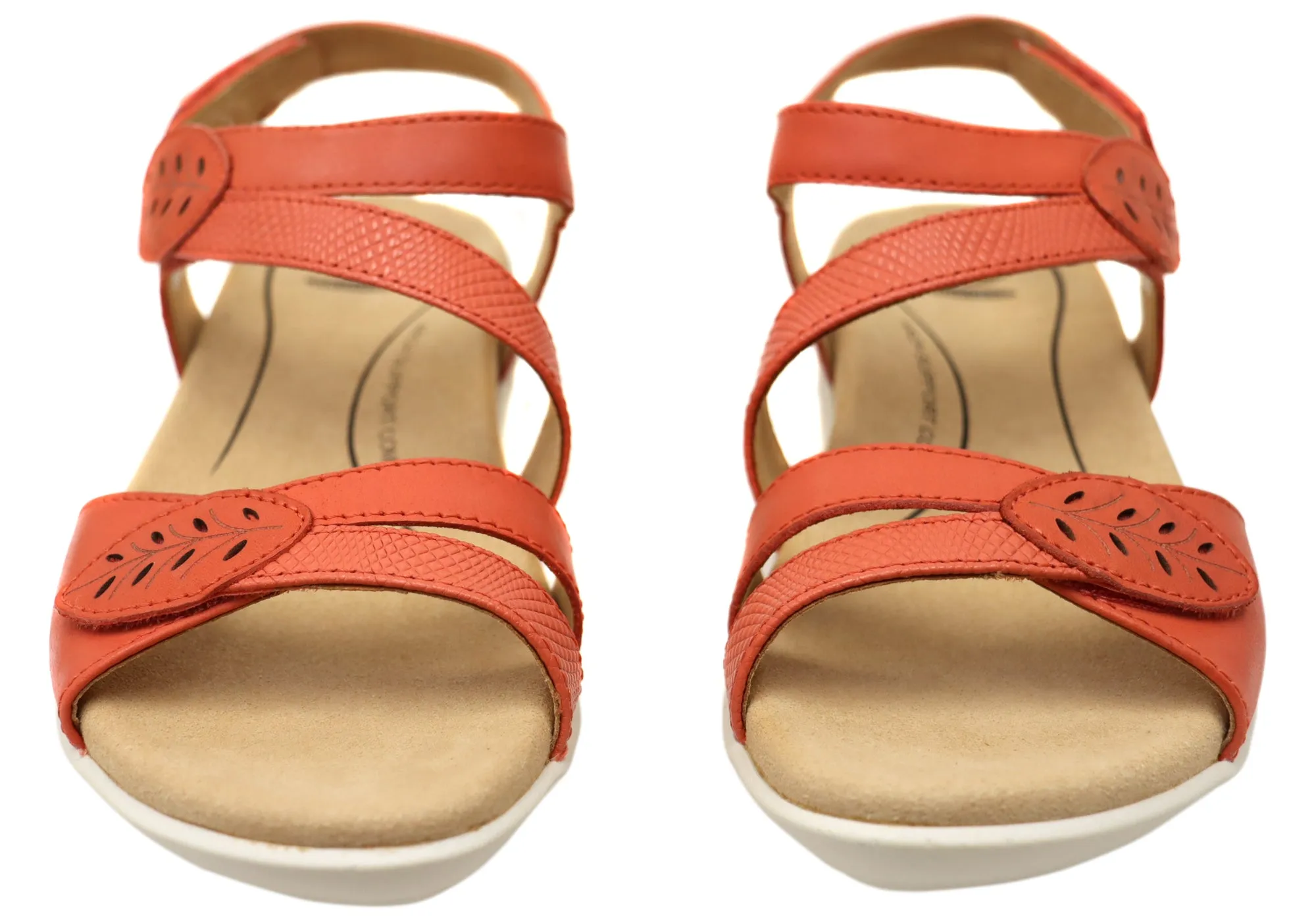 Sandales à plateforme confortables en cuir pour femmes Scholl Orthaheel Tana - Chaussures Scholl Orthaheel