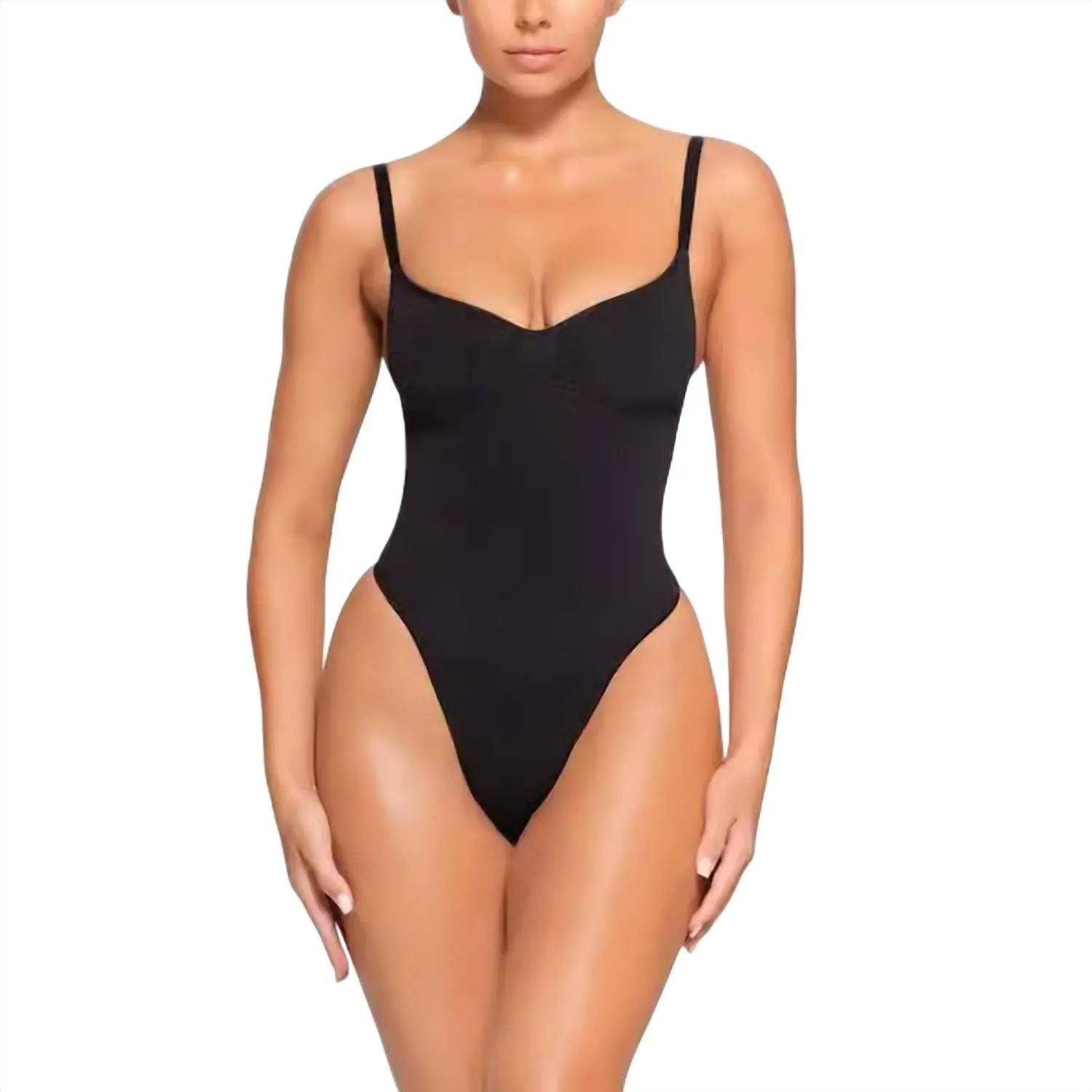 Body sans coutures Petitie en forme de string en onyx