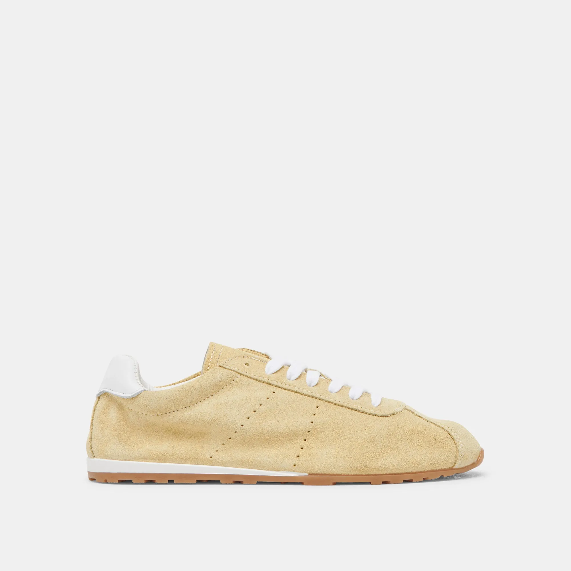 SERINA SNEAKERS SUÈDE JAUNE   LOT CHARM PIN