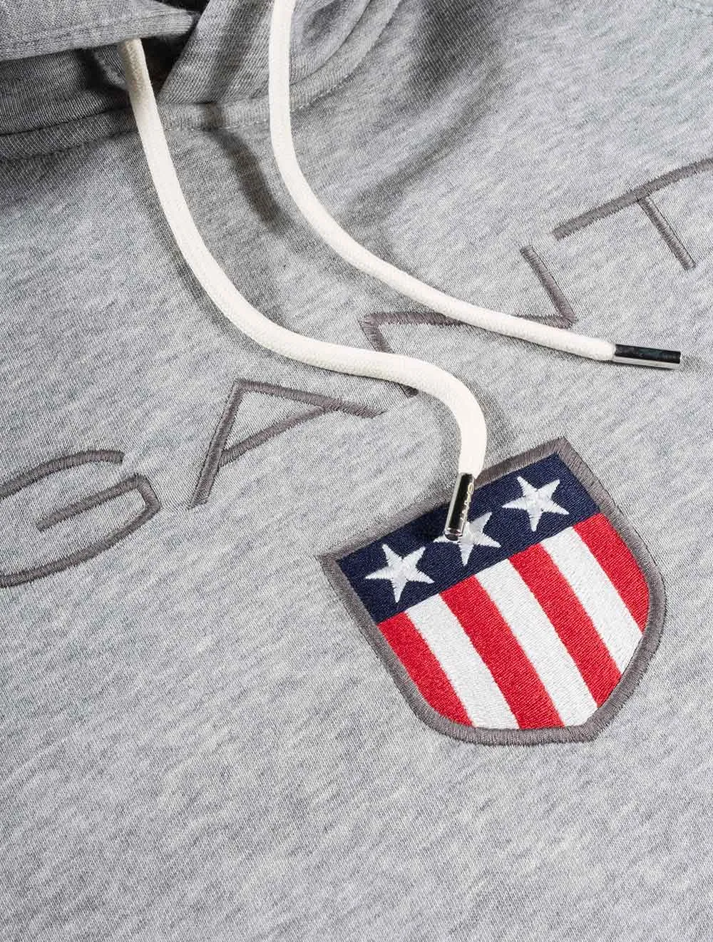 Pull à capuche Shield gris mélangé