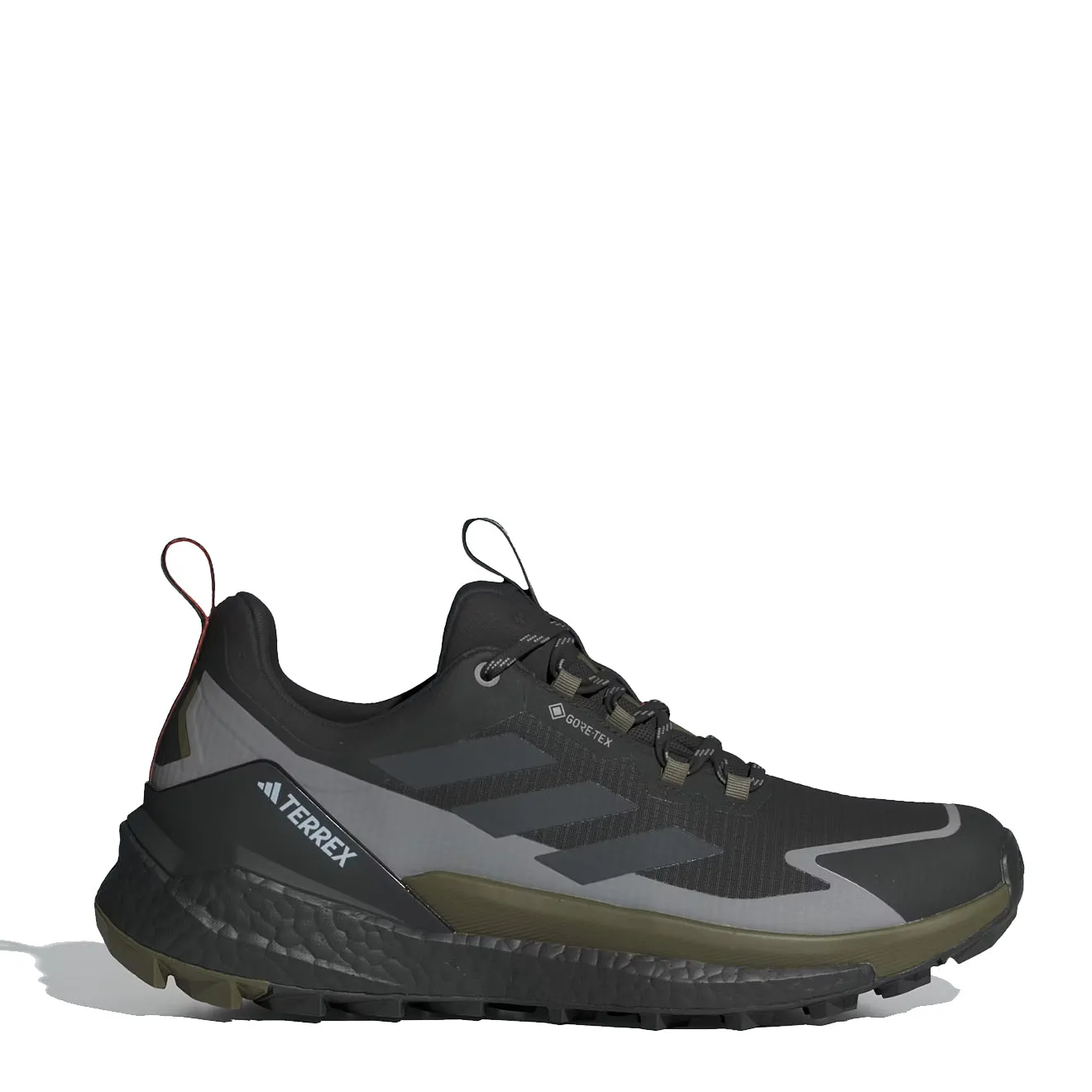 Chaussures Adidas Terrex Homme Adidas Terrex Free Hiker 2 Low Gore-Tex Noir de base / Carbone / Olive Strata