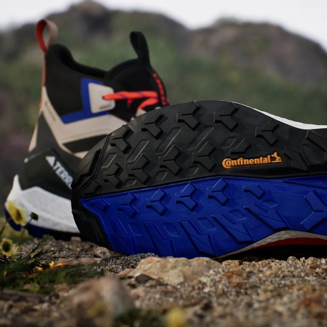 Chaussures Adidas Terrex Homme Adidas Terrex Free Hiker 2 Beige Merveille / Noir de Base / Orange Semi Impact