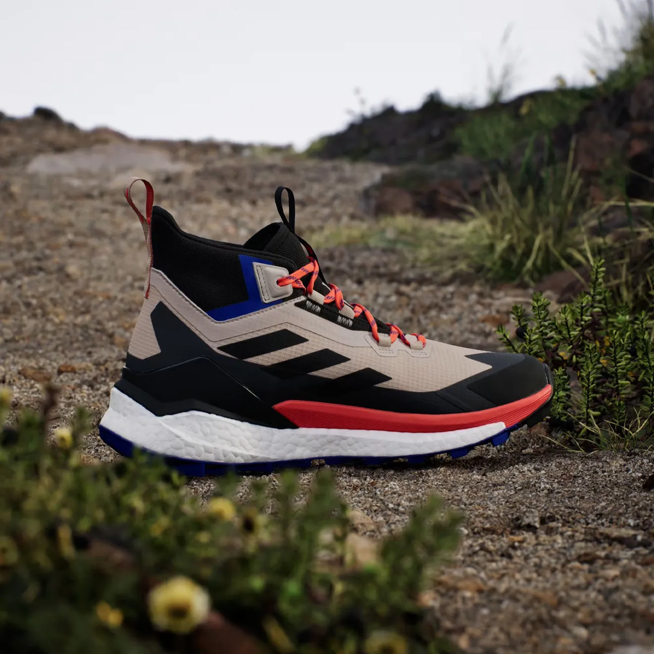 Chaussures Adidas Terrex Homme Adidas Terrex Free Hiker 2 Beige Merveille / Noir de Base / Orange Semi Impact