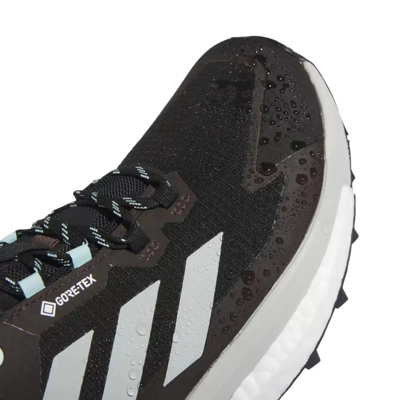 Chaussures Adidas Terrex Homme Adidas Terrex Free Hiker 2.0 Low Gore-Tex Chaussures de Randonnée Noir Core / Argent Wonder / Bleu Semi Flash Aqua
