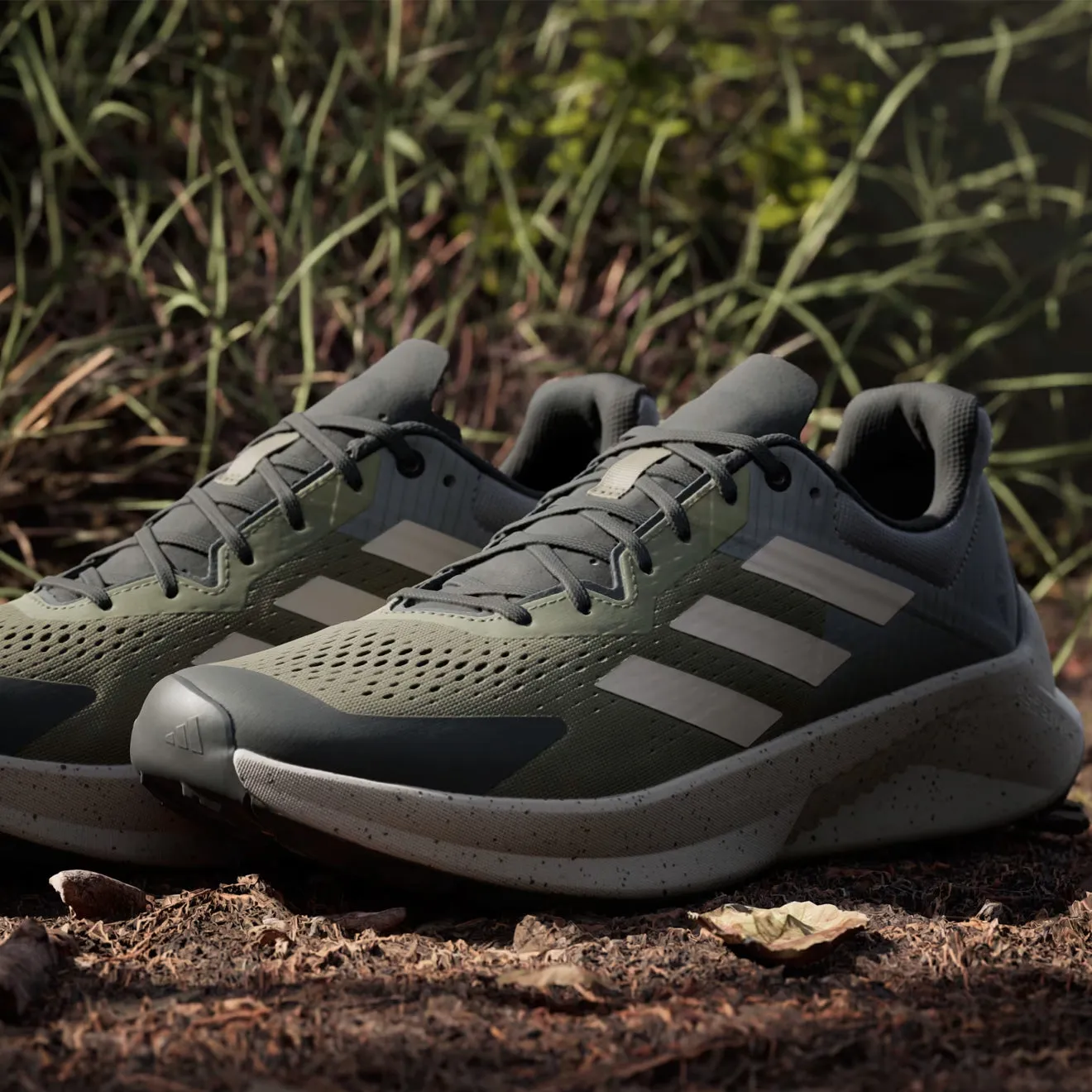 Chaussures Adidas Terrex Homme Adidas Terrex Soulstride Flow Chaussure de Trail Running Olive Strata / Beige Wonder / Charbon