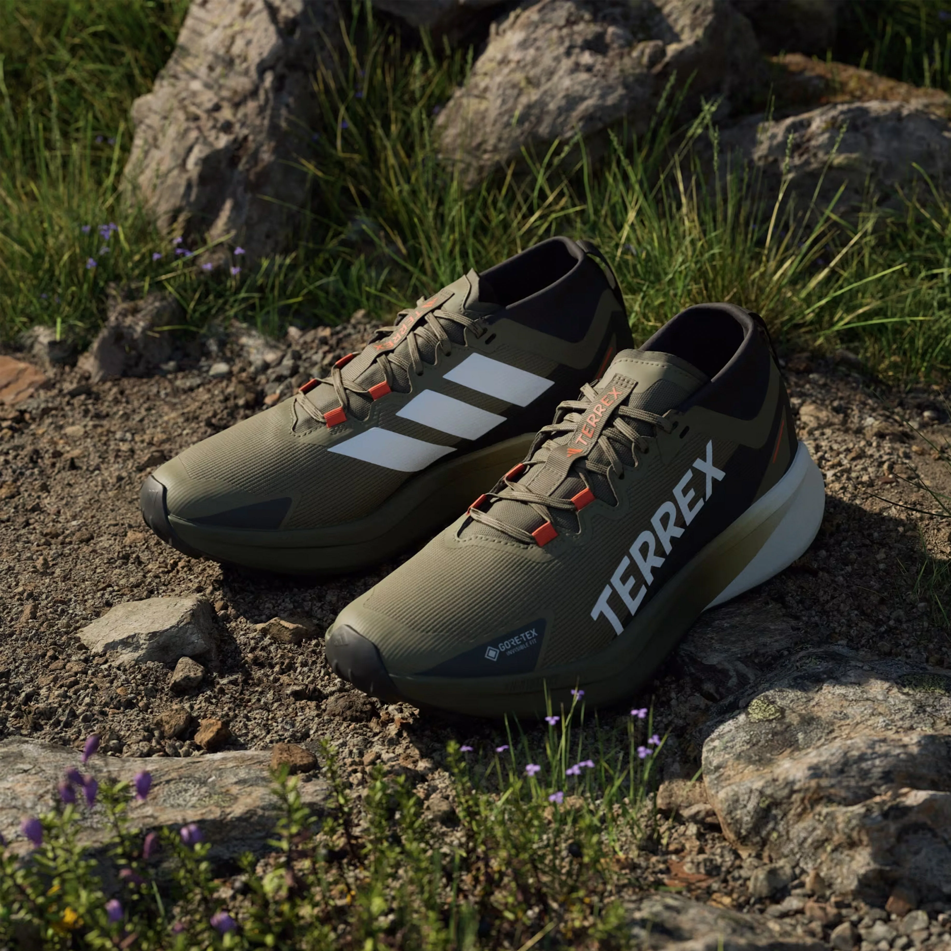 Chaussures Adidas Terrex Homme Chaussures de trail Adidas Terrex Agravic Noir / Vert